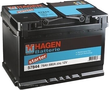 Фото Hagen 78 Ah Euro (57844)