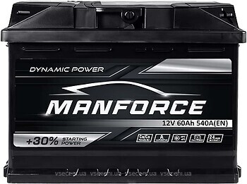 Фото Manforce Dynamic Power 60 Ah 540A Euro