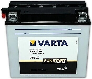 Фото Varta Funstart Freshpack 18 Ah (YB18L-A, 518 015 018)