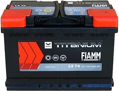 Фото Fiamm Titanium BLK 74 Ah Euro (7905187, L3 74, 574 150 064)