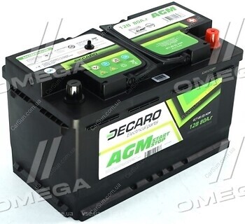 Фото Decaro AGM Start-Stop 6СТ-80 АзЕ