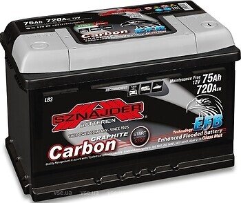 Фото Sznajder Carbon EFB Start-Stop 75 Ah Euro (575 08)