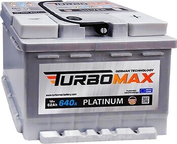 Фото Turbomax Platinum 62 Ah EN640 (0) Euro
