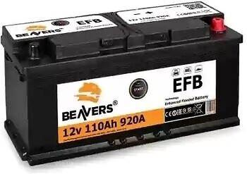 Фото Beavers 110 Ah EFB Euro EN920 (0) R
