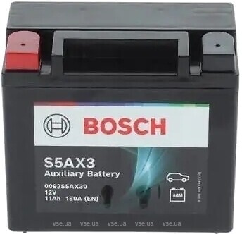 Фото Bosch AGM 13 Ah EN180 (1) L (S5AX3, 0092S5AX30)
