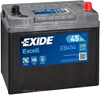 Фото Exide Excell 45 Ah (EB454)