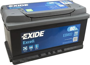 Фото Exide Excell 80 Ah (EB802)