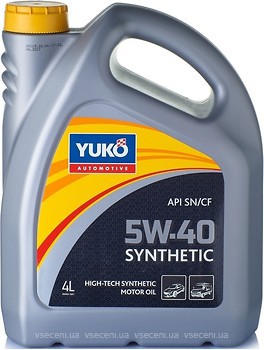 Фото Yuko Synthetic 5W-40 4 л