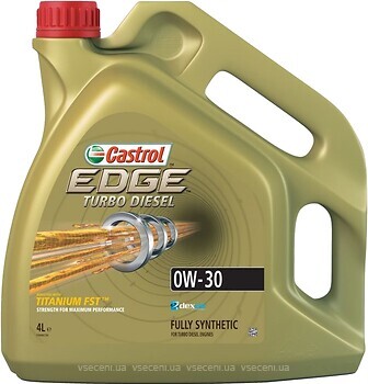 Фото Castrol Edge Titanium FST Turbo Diesel 0W-30 4 л