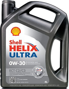 Фото Shell Helix Ultra ECT C2/C3 0W-30 4 л