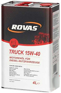 Фото Rovas Truck 15W-40 5 л