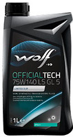 Фото Wolf Official Tech 75W-140 LS GL-5 1 л