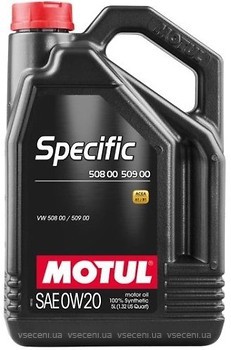 Фото Motul Specific 508 00 509 00 0W-20 5 л (867251/107384)