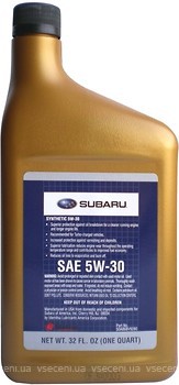 Фото Subaru Motor Oil 5W-30 (SOA868V9280) 0.946 л