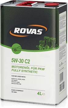Фото Rovas C2 5W-30 4 л