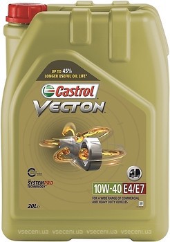 Фото Castrol Vecton 10W-40 E4/E7 20 л (15BA40)