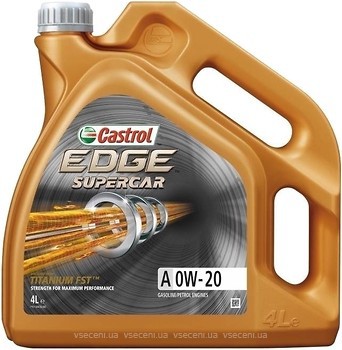 Фото Castrol Edge Supercar A 0W-20 4 л