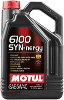 Фото Motul 6100 Syn-Nergy 5W-40 5 л (368351/107979)