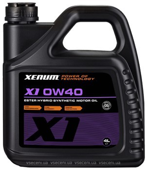 Фото Xenum X1 0W-40 4 л