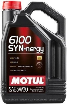 Фото Motul 6100 Syn-Nergy 5W-30 4 л (838350/107971)