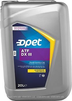 Фото Opet ATF DX III 20 л (601357916)