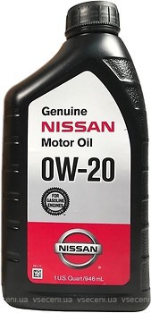 Фото Nissan Genuine Motor Oil 0W-20 (999PK000W20N) 0.946 л