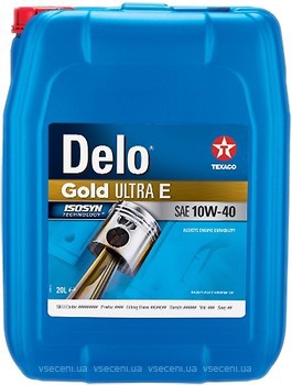 Фото Texaco Delo Gold Ultra E 10W-40 20 л