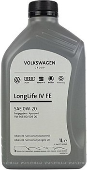 Фото VAG Longlife IV FE 0W-20 1 л (G S60 577 M2)