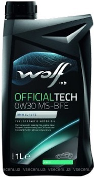 Фото Wolf Official Tech 0W-30 MS-BFE 1 л (8336317)