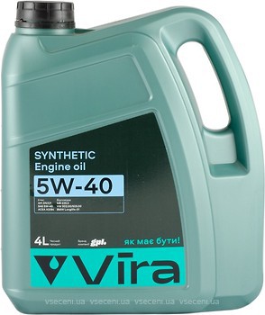 Фото Vira Synthetic 5W-40 SN/CF 4 л (VI0241/VI0354)