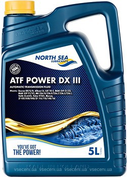 Фото North Sea Lubricants ATF Power DX III 5 л