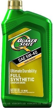 Фото Quaker State Ultimate Durabiliti Euro 5W-40 0.946 л.