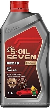 Фото S-Oil Seven Red#9 SP 0W-16 1 л