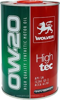 Фото Wolver HighTec 0W-20 SN 1 л (4260360943478)