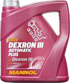 Фото Mannol 8206 ATF Dexron III 4 л (MN8206-4)