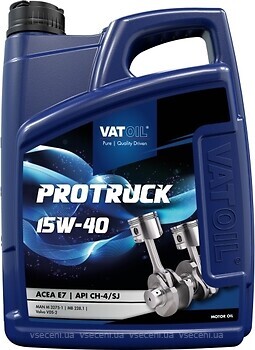 Фото VatOil ProTruck 15W-40 4 л (50801)
