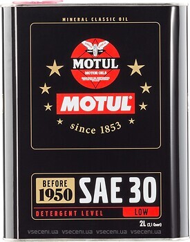 Фото Motul Classic Oil SAE 30 2 л (104509)