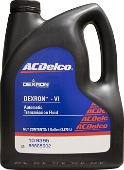 Фото AC Delco Dexron VI ATF 3.875 л (10-9395, 88865602)