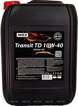 Фото Avex Transit TD 10W-40 20 л