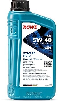 Фото ROWE Hightec Synt RS HC-D 5W-40 1 л (20163001099)
