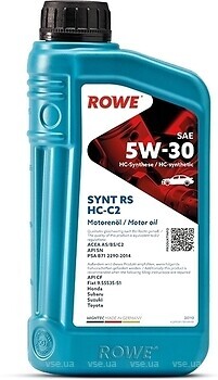 Фото ROWE Hightec Synt RS 5W-30 HC-C2 1 л (20113001099)