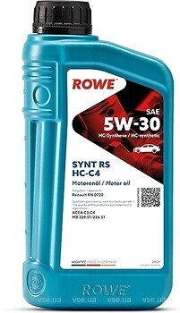 Фото ROWE Hightec Synt RS 5W-30 HC-C4 1 л (20121001099)