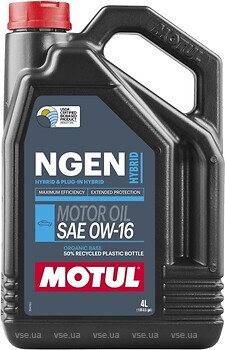 Фото Motul NGEN Hybrid 0W-16 4 л (111887)