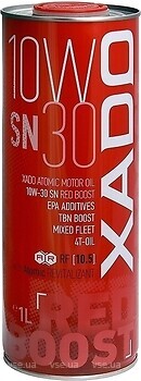 Фото Xado Atomic Oil 10W-30 SN Red Boost 1 л (XA 26111)