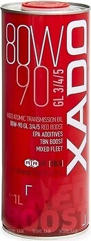 Фото XADO Atomic Oil GL 3/4/5 Red Boost 80W-90 1 л (XA 26119)