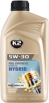 Фото K2 Full Synthetic Hybrid 5W-30 1 л (O1551E)