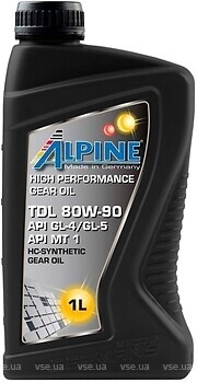 Фото Alpine Gear Oil TDL GL-4/GL-5 80W-90 1 л