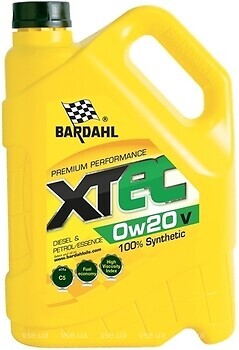 Фото Bardahl XTEC V 0W-20 5 л (36813/64193)