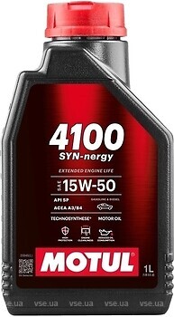 Фото Motul 4100 Syn-Nergy 15W-50 4 л (113162)