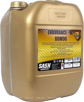 Фото SASH Lubricants Endurance W GL-5 80W-90 20 л